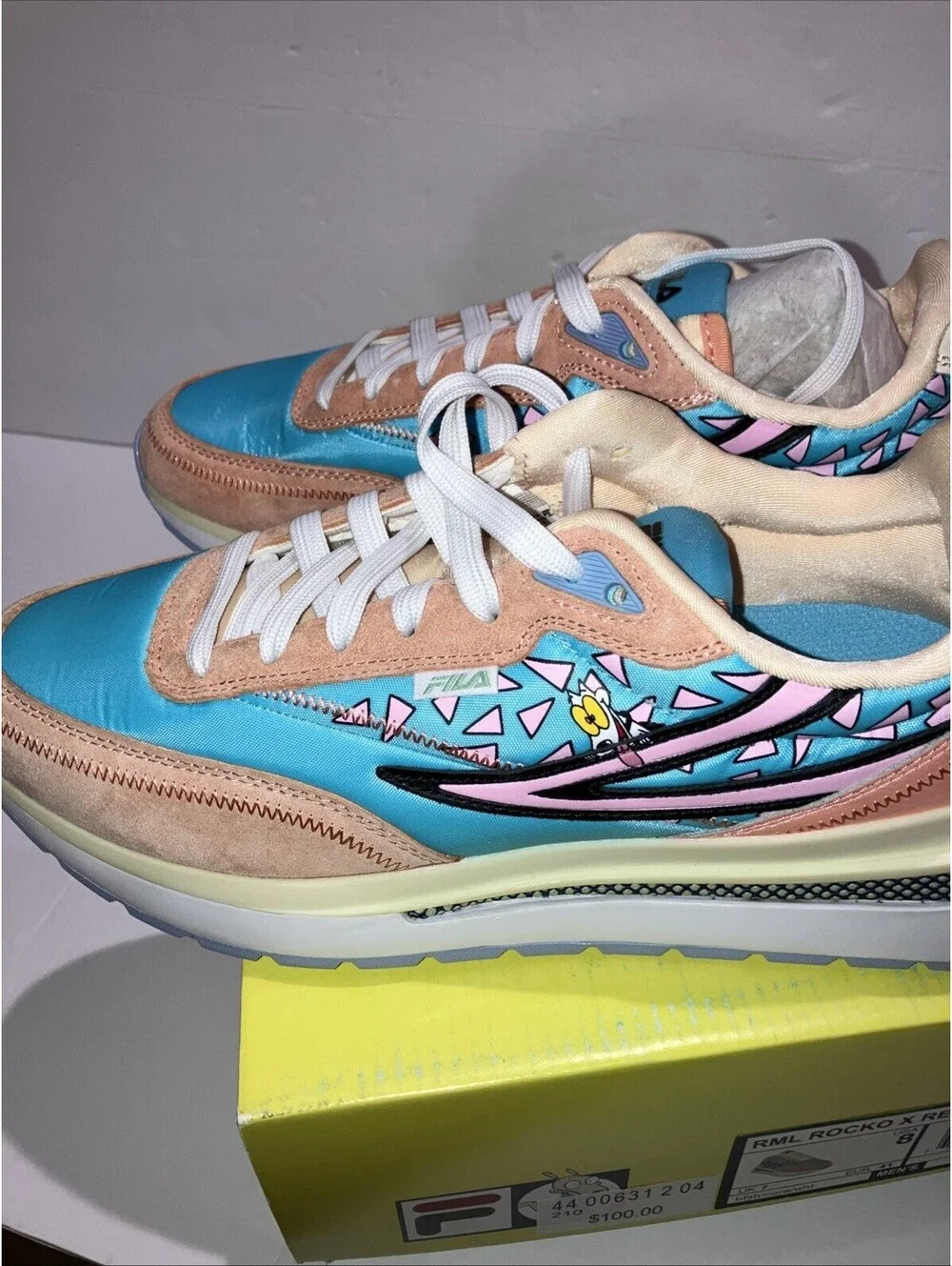 Fila RML Rocko X Renno Sneaker  Nickelodeon Collectible Shoe Men’s Size 8 NEW